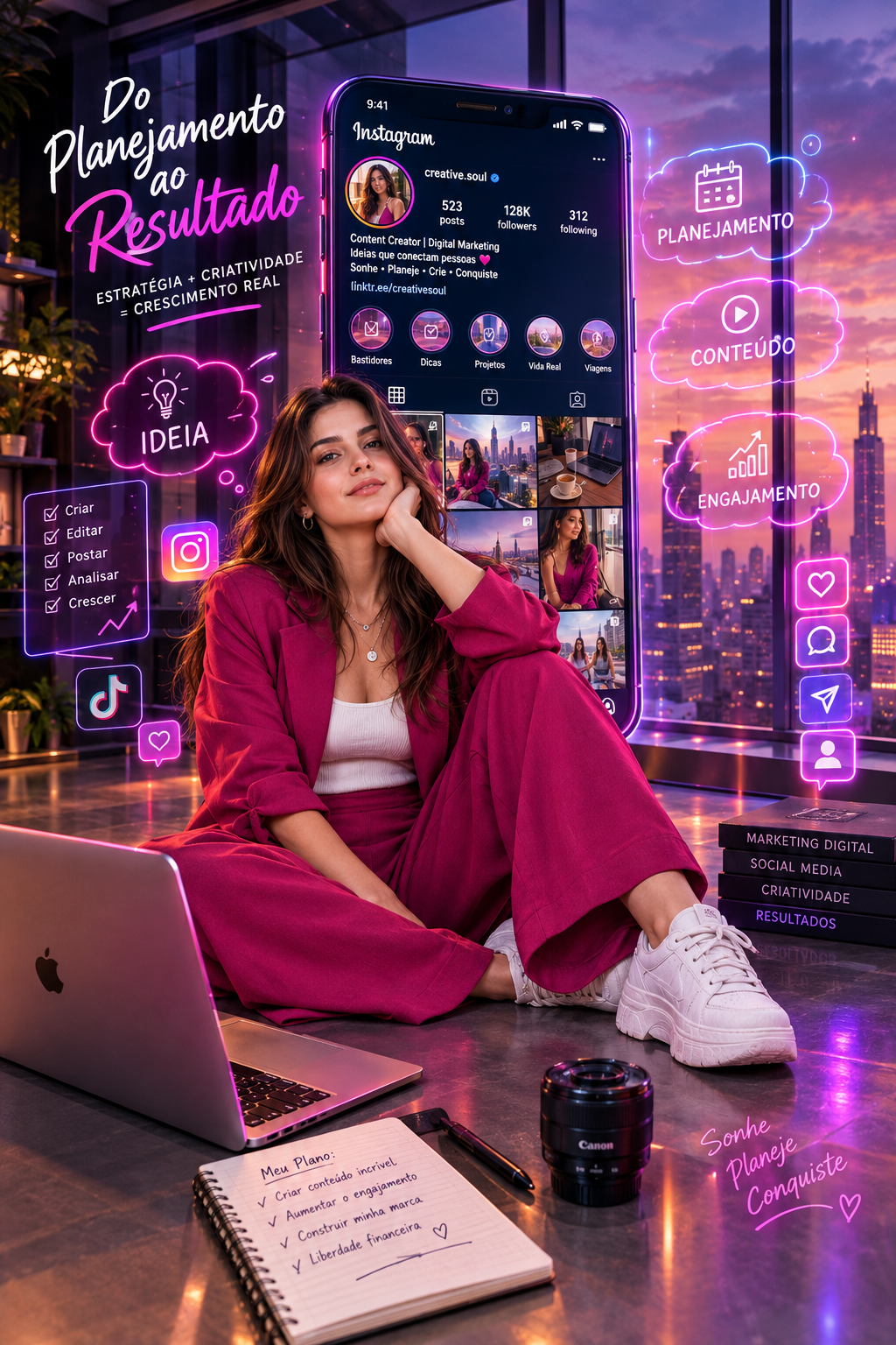 Social Media Content Creator – Neon Digital Marketing Vision